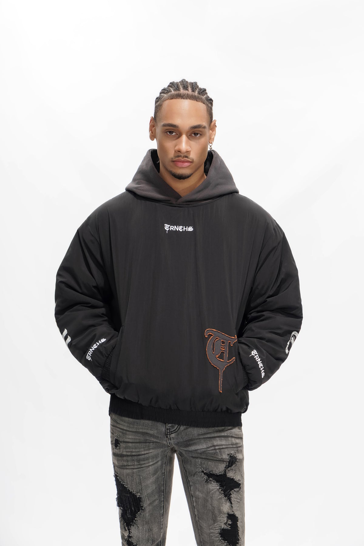 HEAVEN'S ARMOR Black Hoodie-