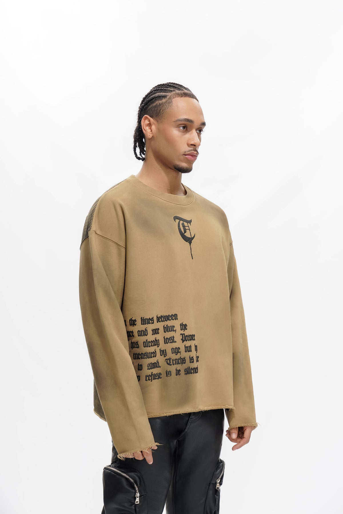 REFUSE TO BE SILENCED Khaki Crew-