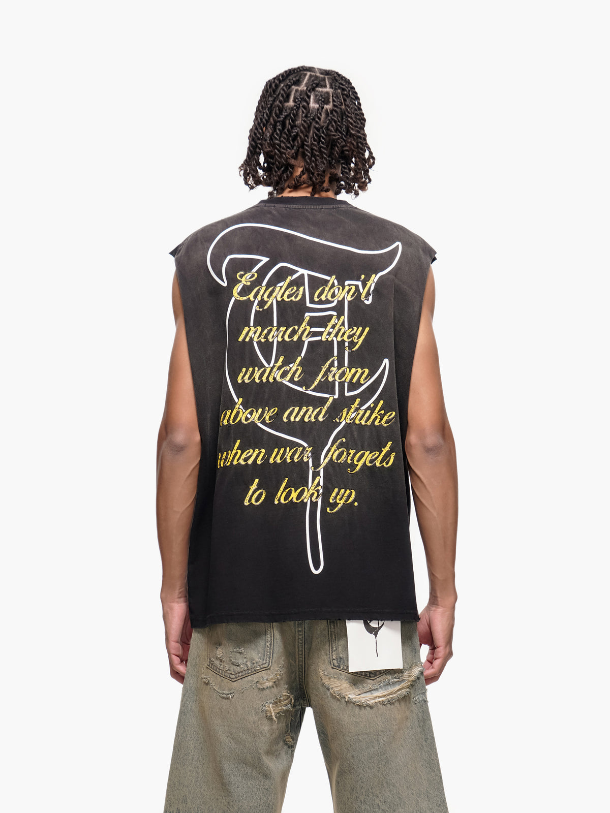 UNCHOSEN FIGHT Black Tank Top -