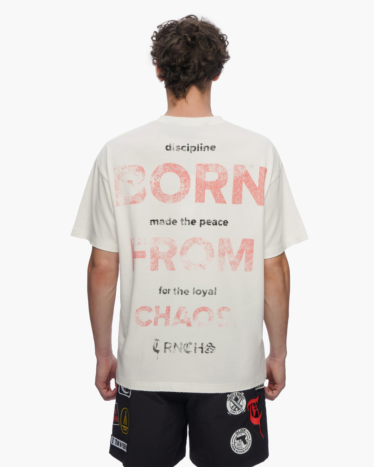 BORN FROM CHAOS White Tee-