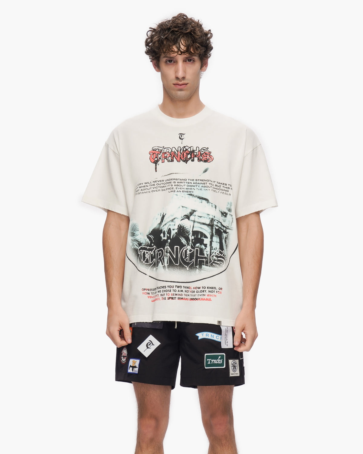 OPPRESSION White Tee -