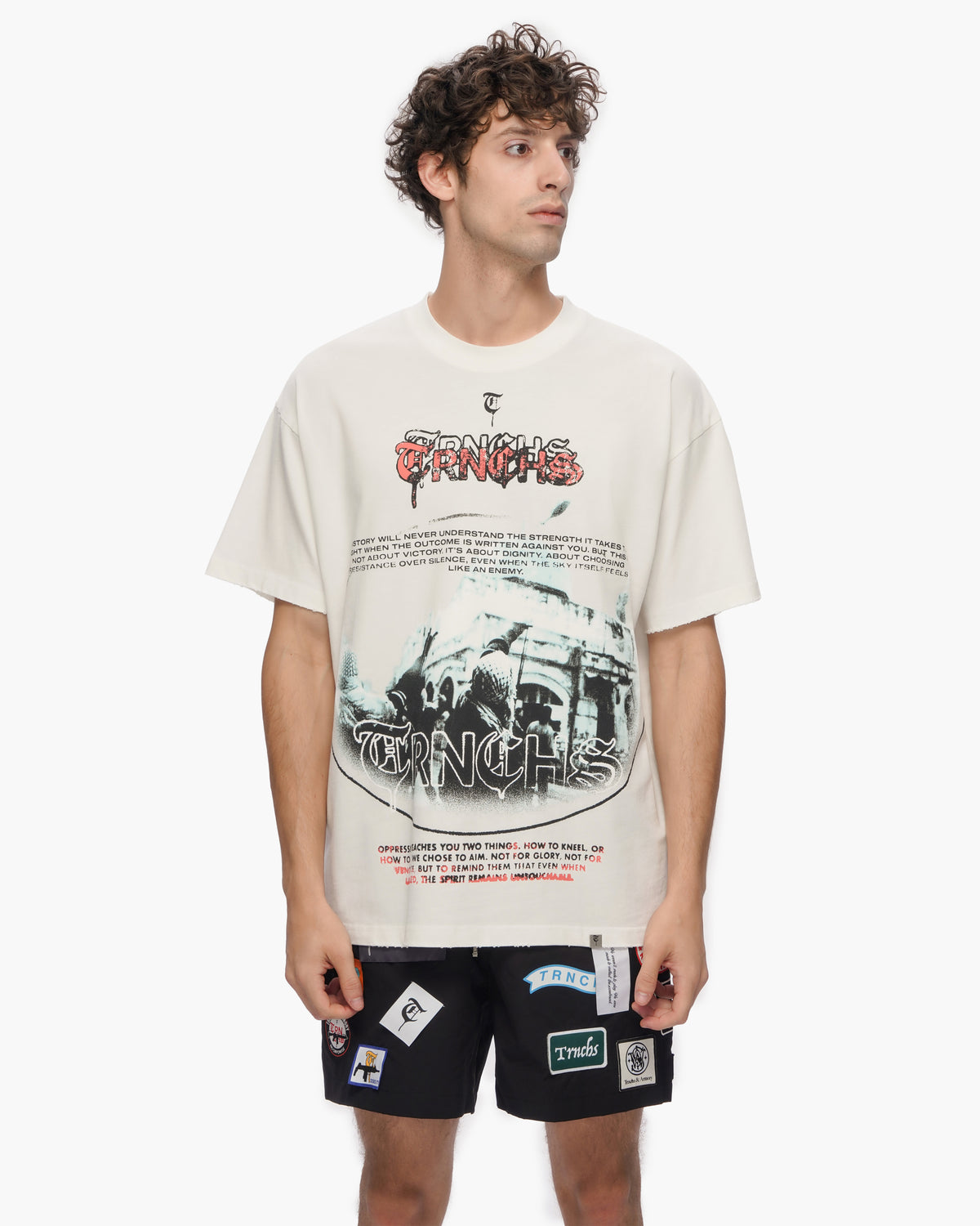 OPPRESSION White Tee -