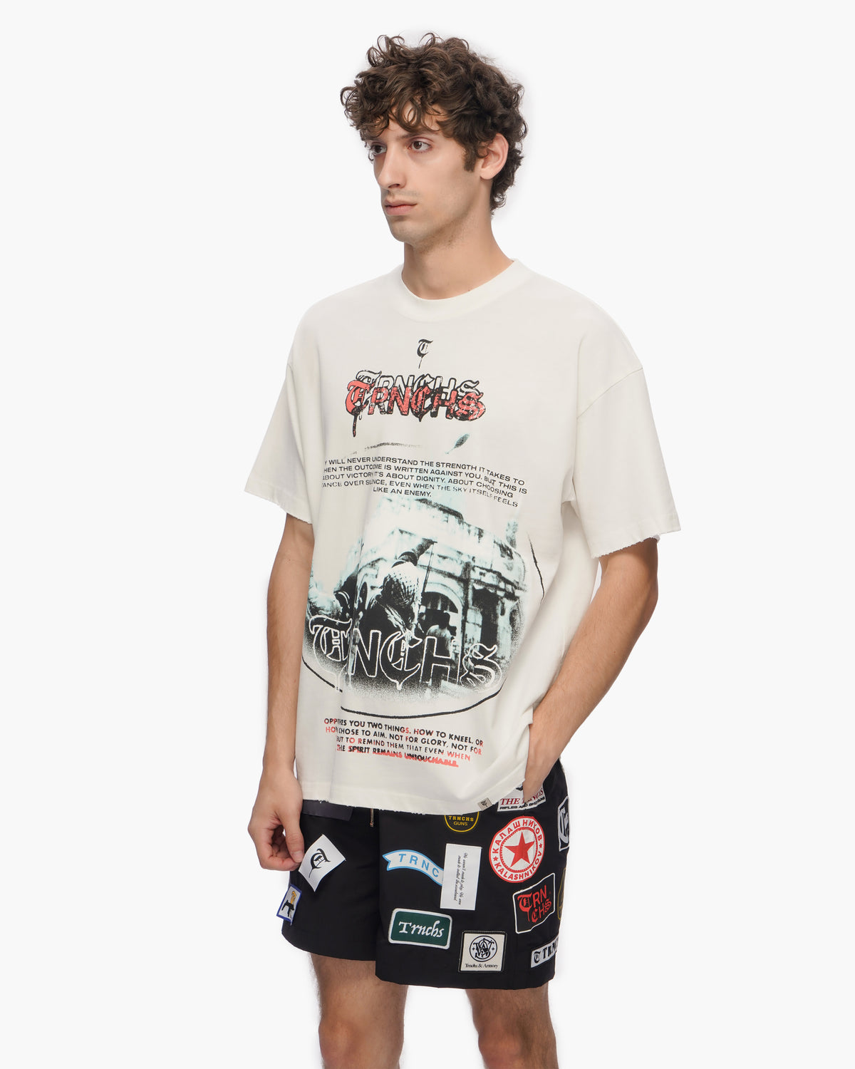 OPPRESSION White Tee -