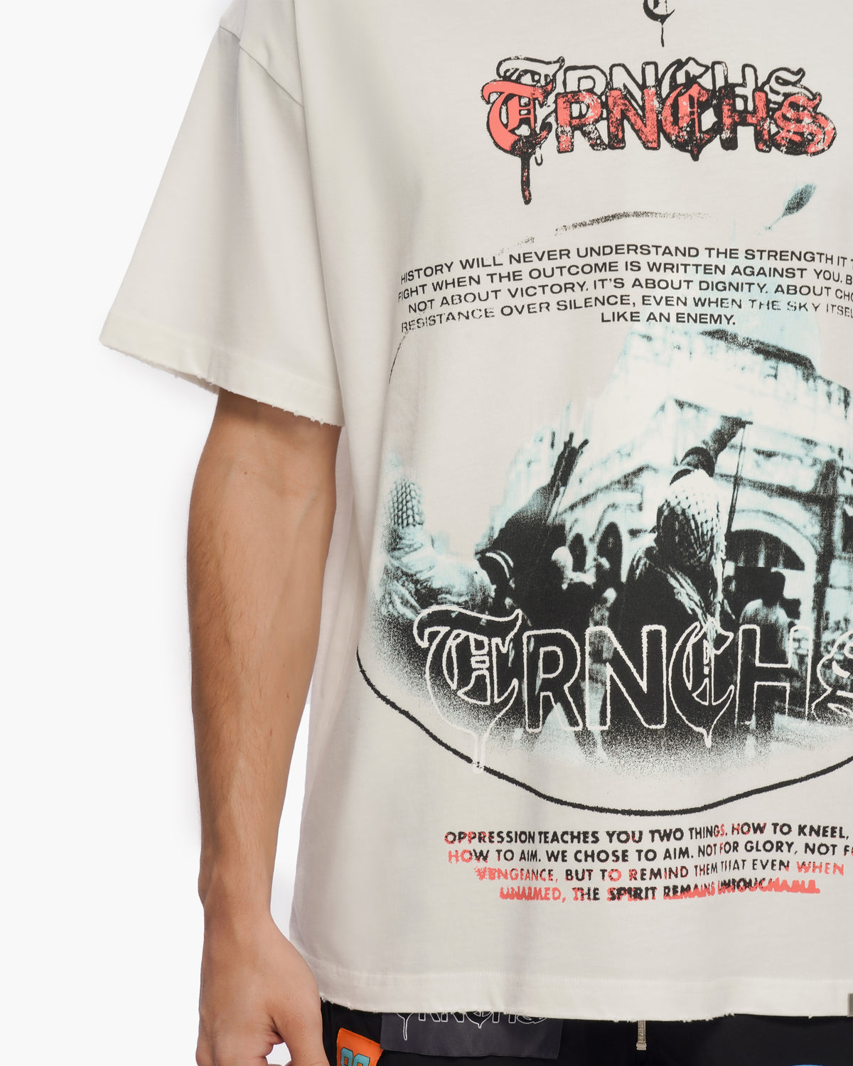 OPPRESSION White Tee -