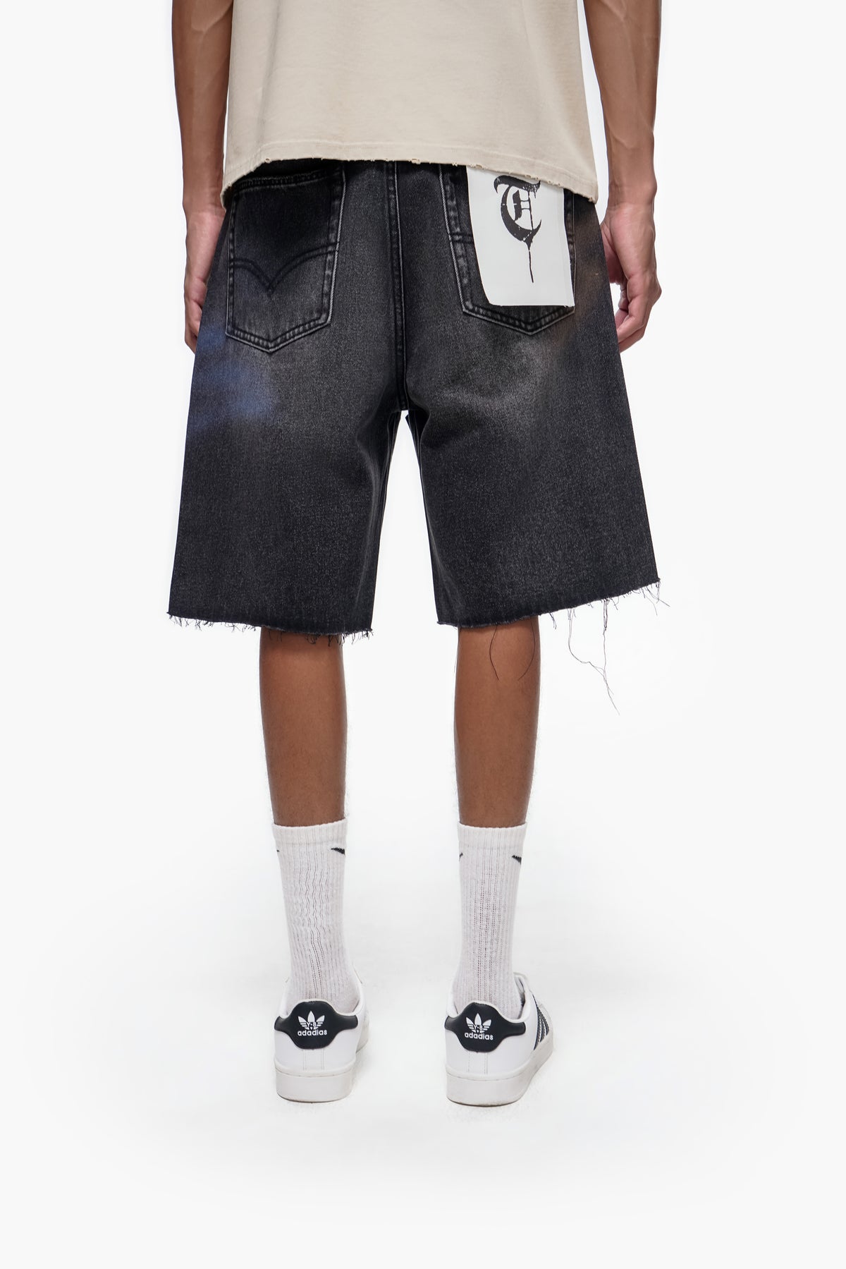 OPERATOR - Black Wash Denim Shorts-