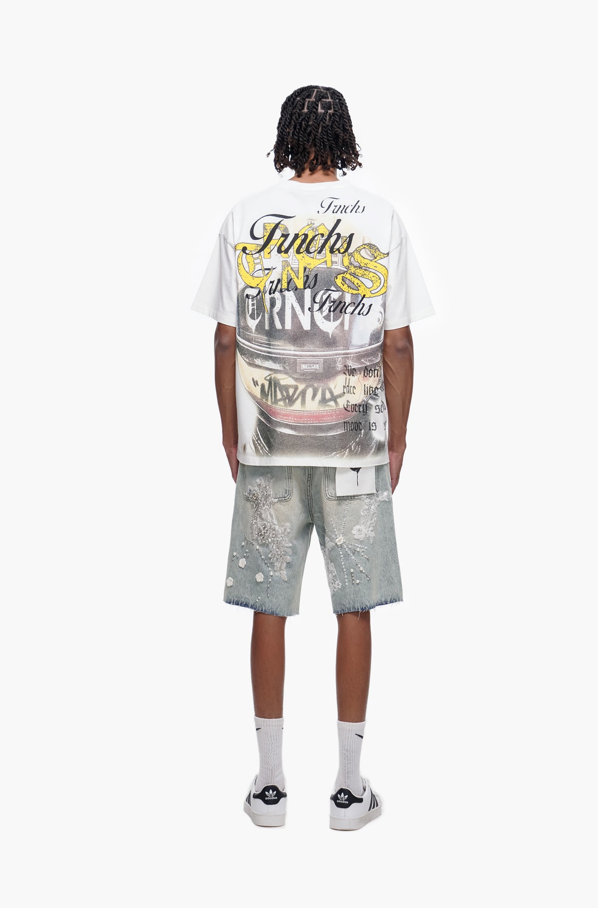 STITCHED - Light Blue Wash denim Shorts