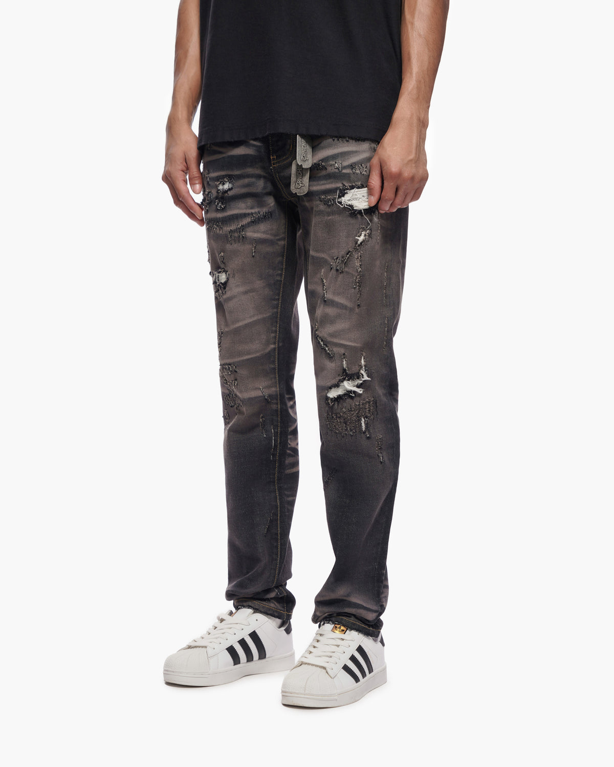 TYRANT -  Dark Blue Vintage wash Skinny Denim