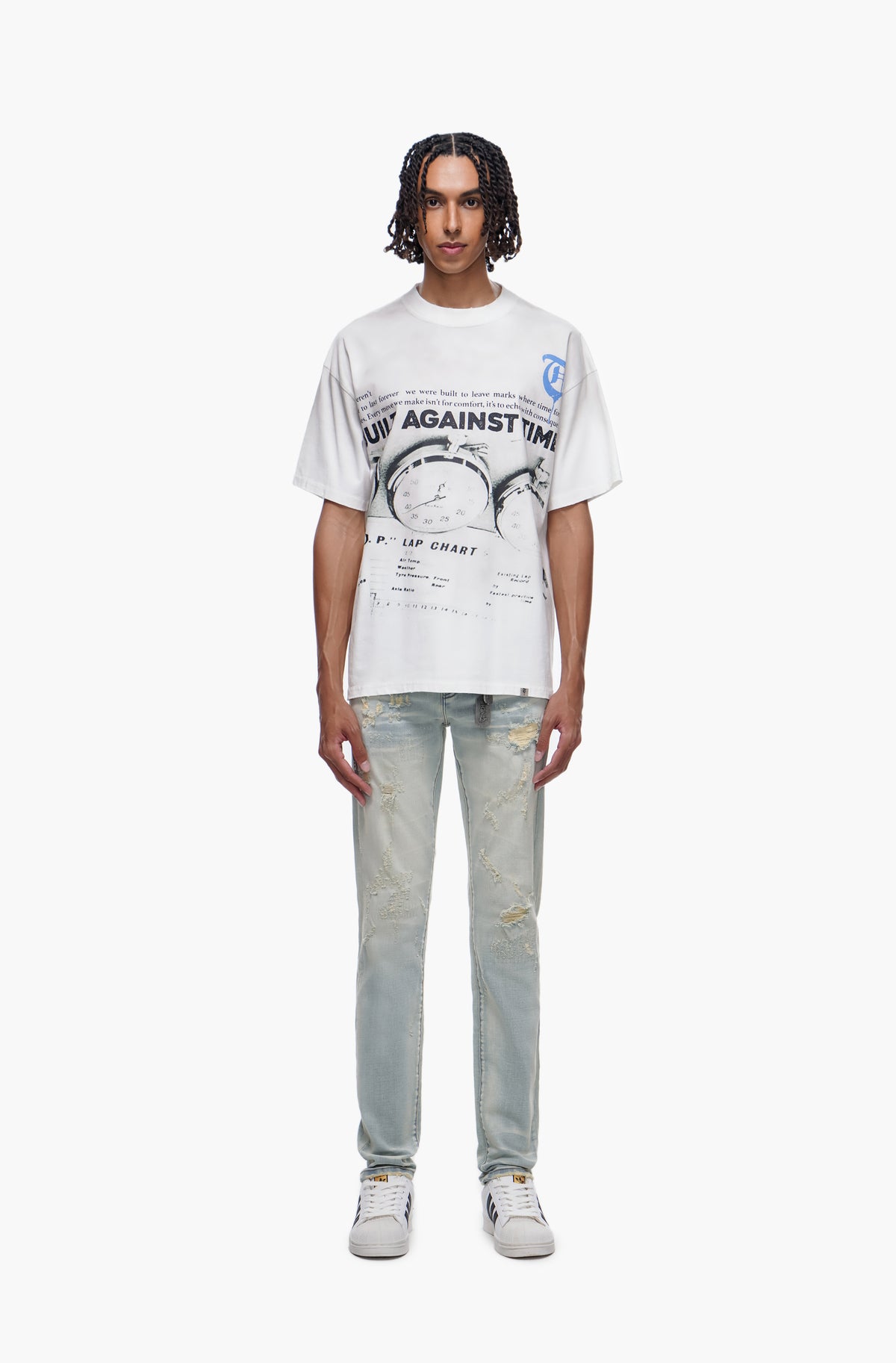 TYRANT - Light Blue Wash Skinny Denim