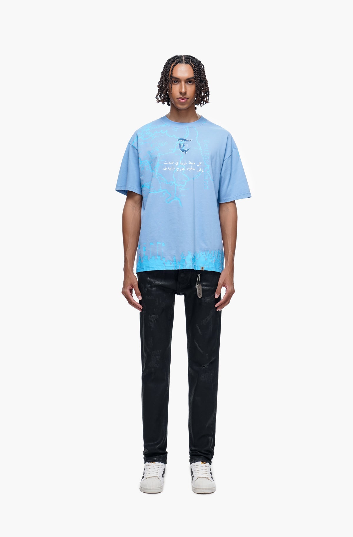 TYRANT - BLACK WAXED Skinny Denim