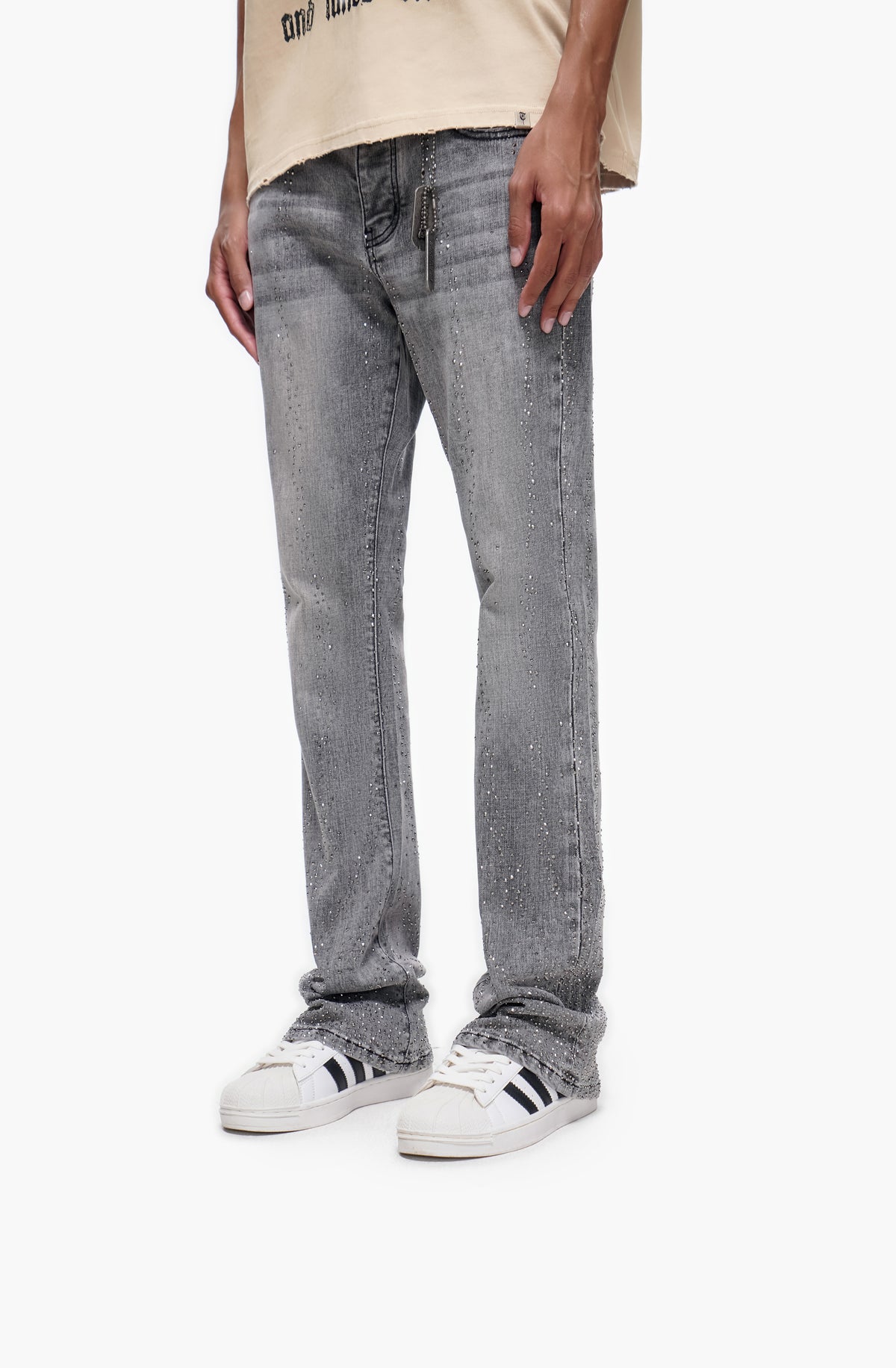 DICTATOR - Gray Wash Stacked Denim-