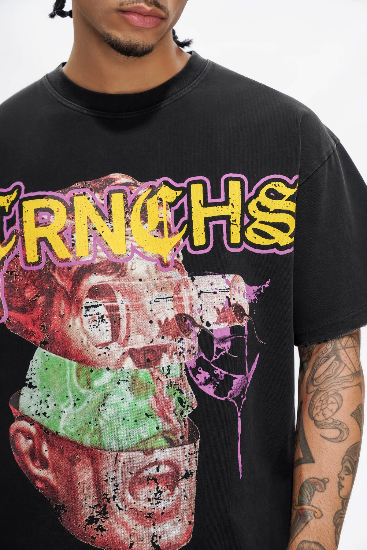 MENTAL WARFARE SCHWARZES T-SHIRT
