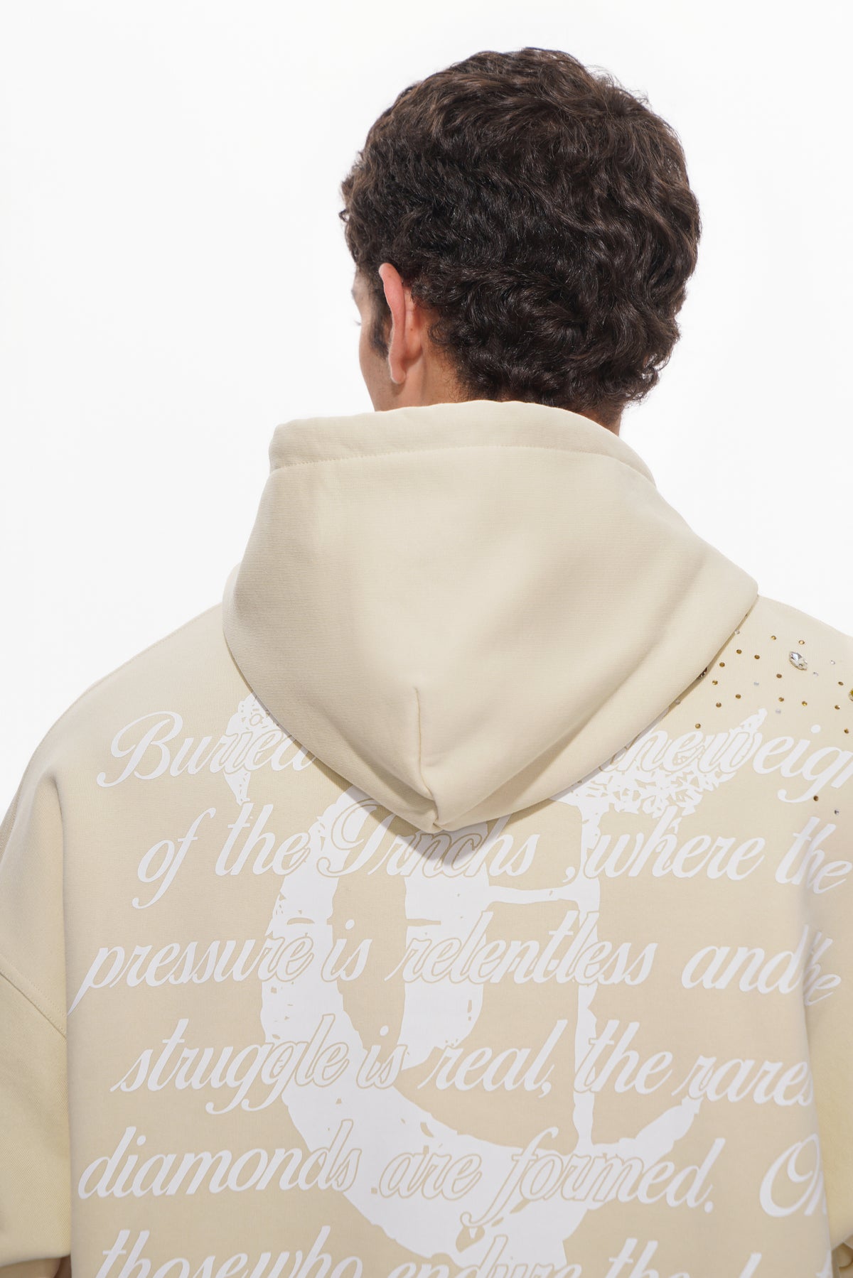 BLOOD DIAMOND Cream Hoodie-