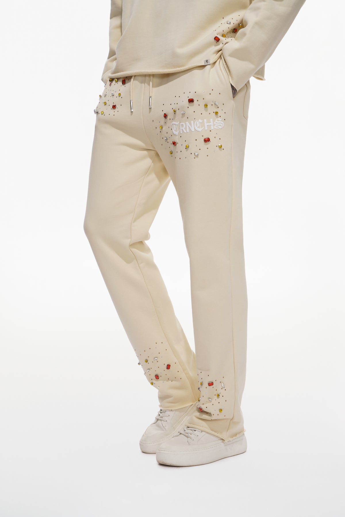 BLOOD DIAMOND Cream Sweat Pants-