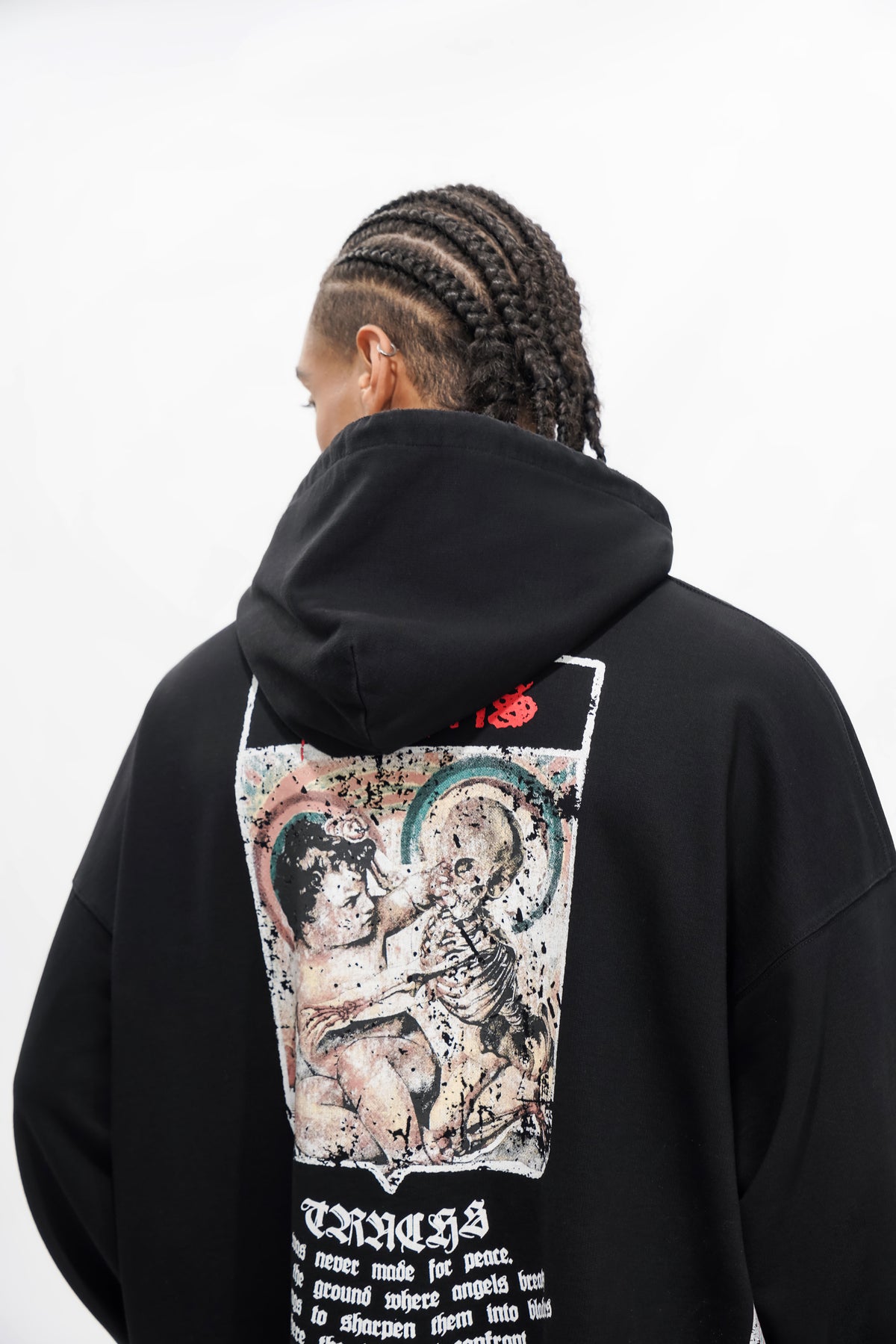 "MILITANT GOTHIC" Black Hoodie