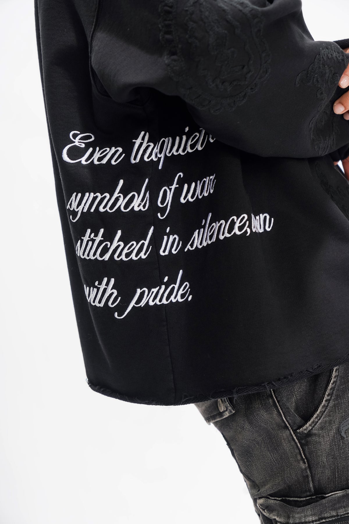 PAISLEY COMMAND Black Hoodie -