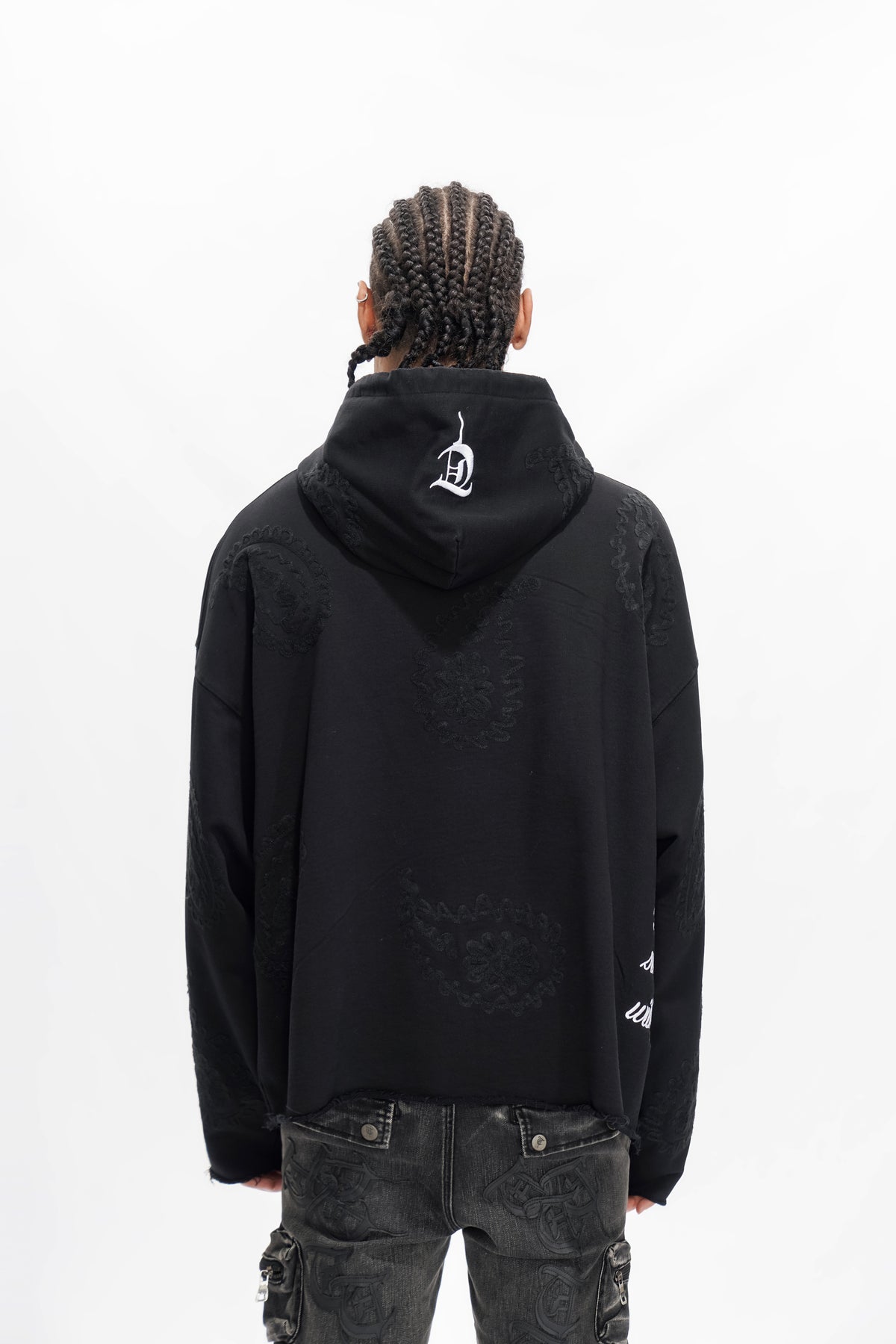 PAISLEY COMMAND Black Hoodie -