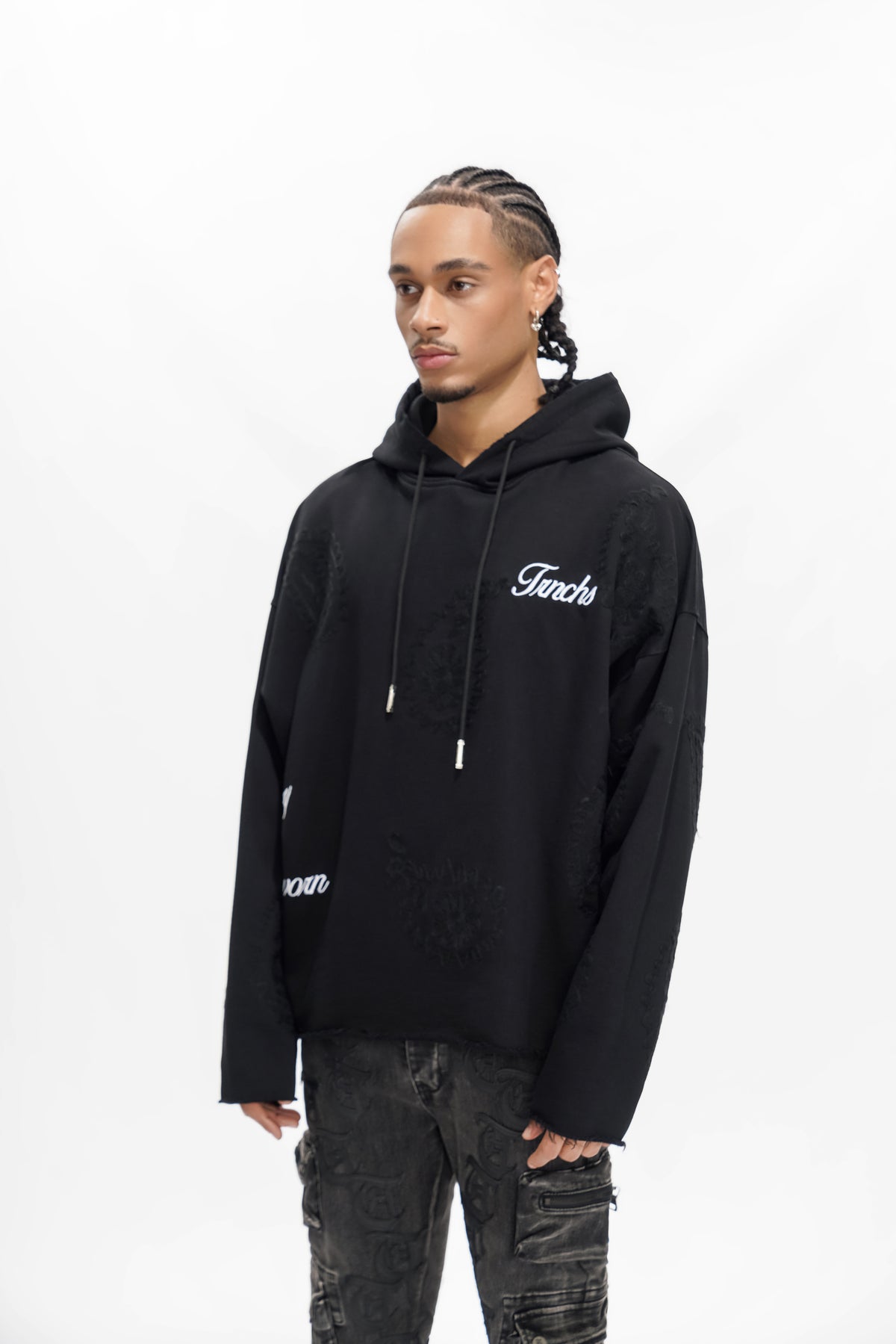 PAISLEY COMMAND Black Hoodie -