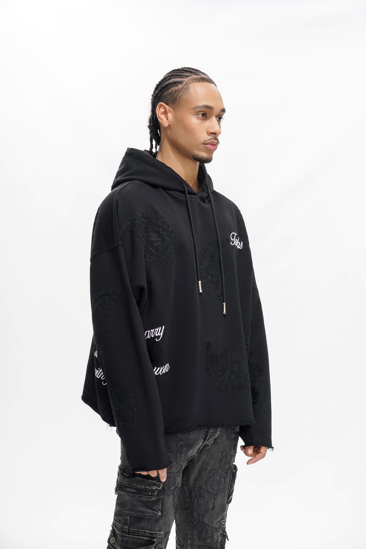 PAISLEY COMMAND Black Hoodie -