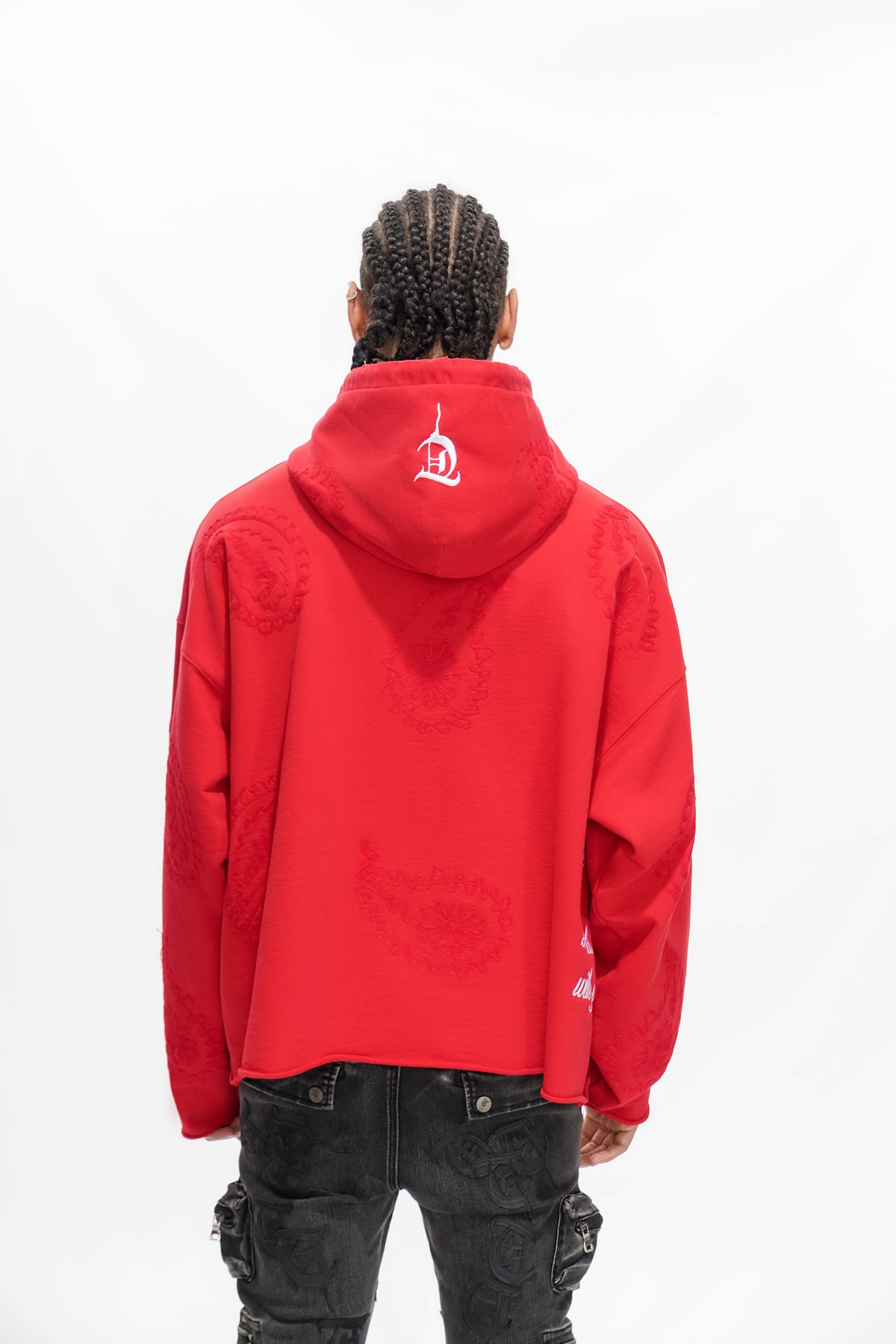 PAISLEY COMMAND Red Hoodie -