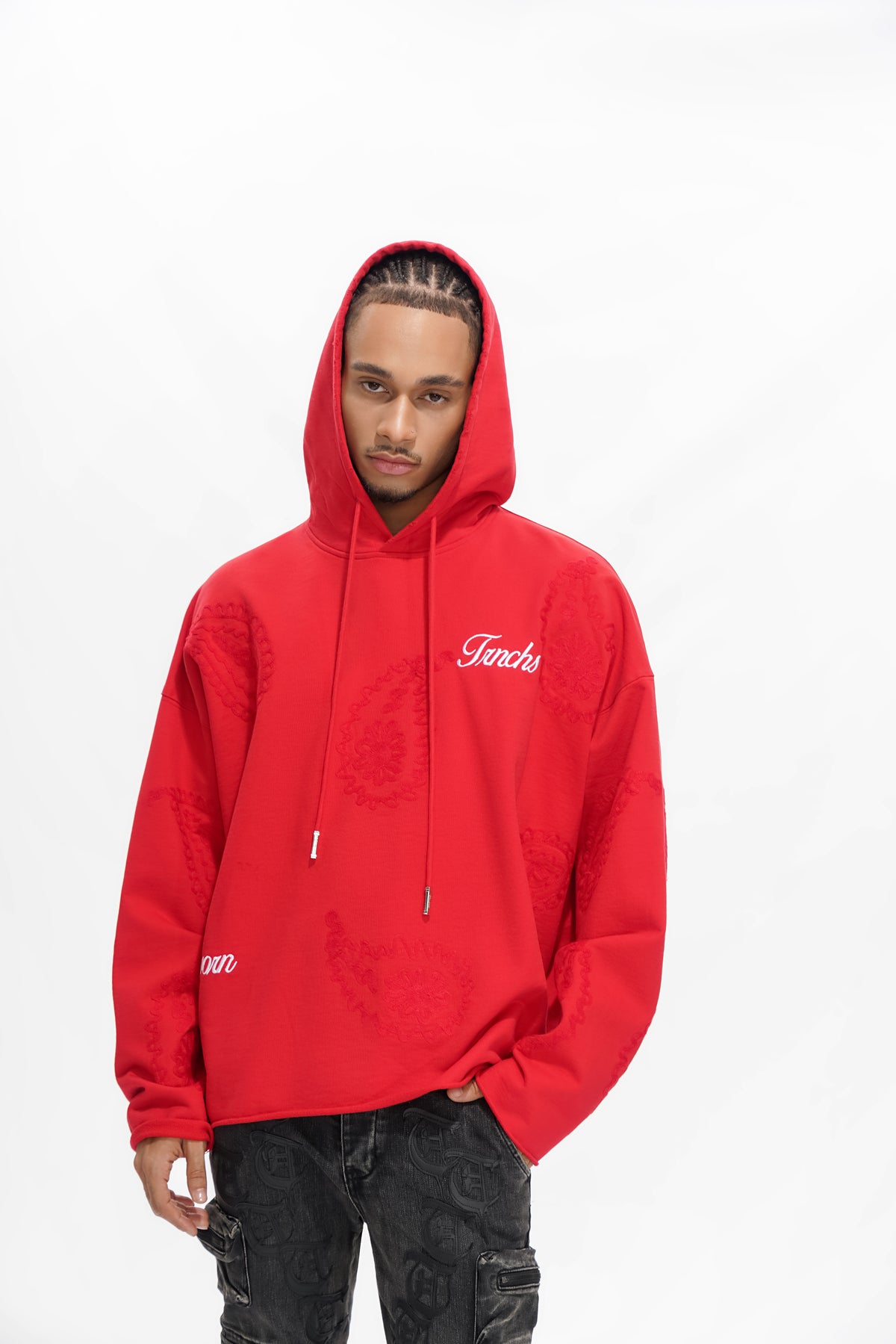 PAISLEY COMMAND Red Hoodie -