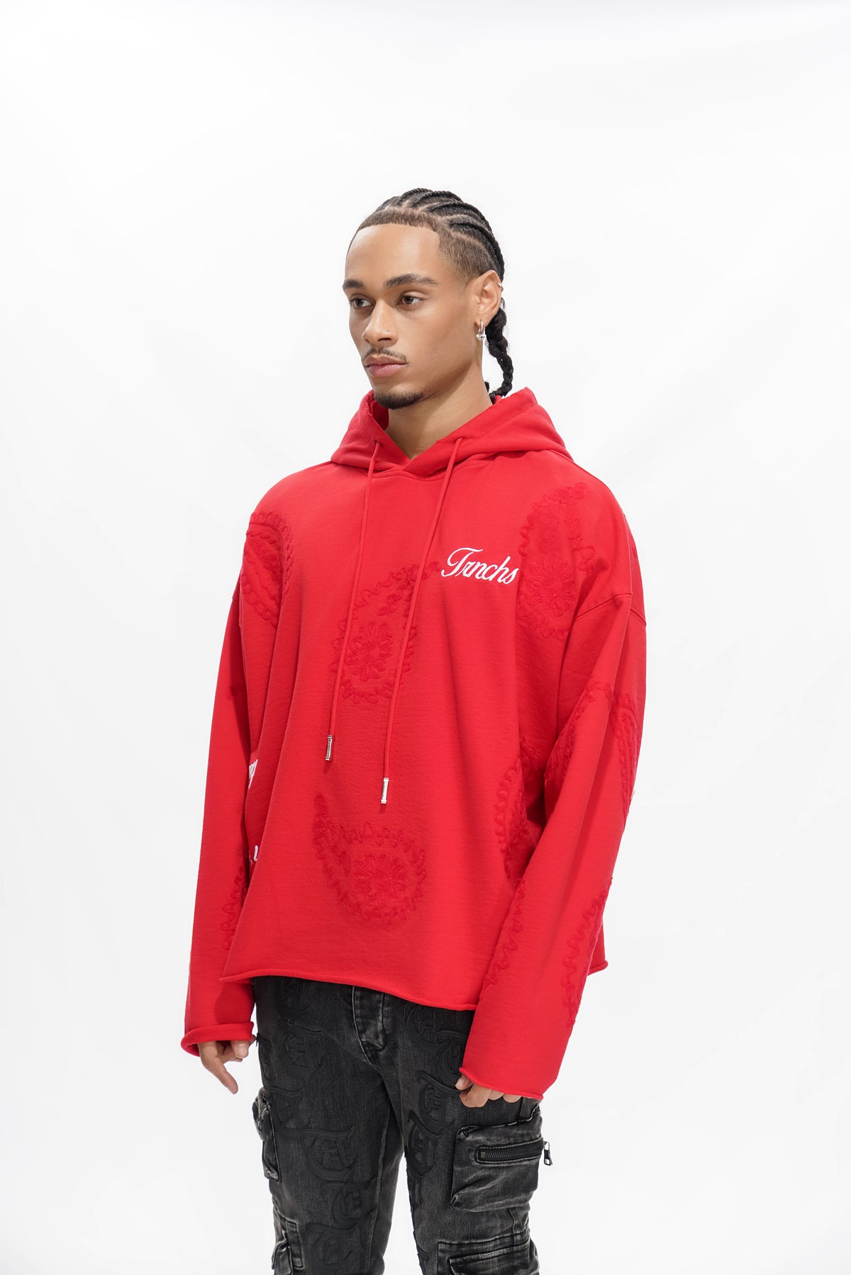 PAISLEY COMMAND Red Hoodie -