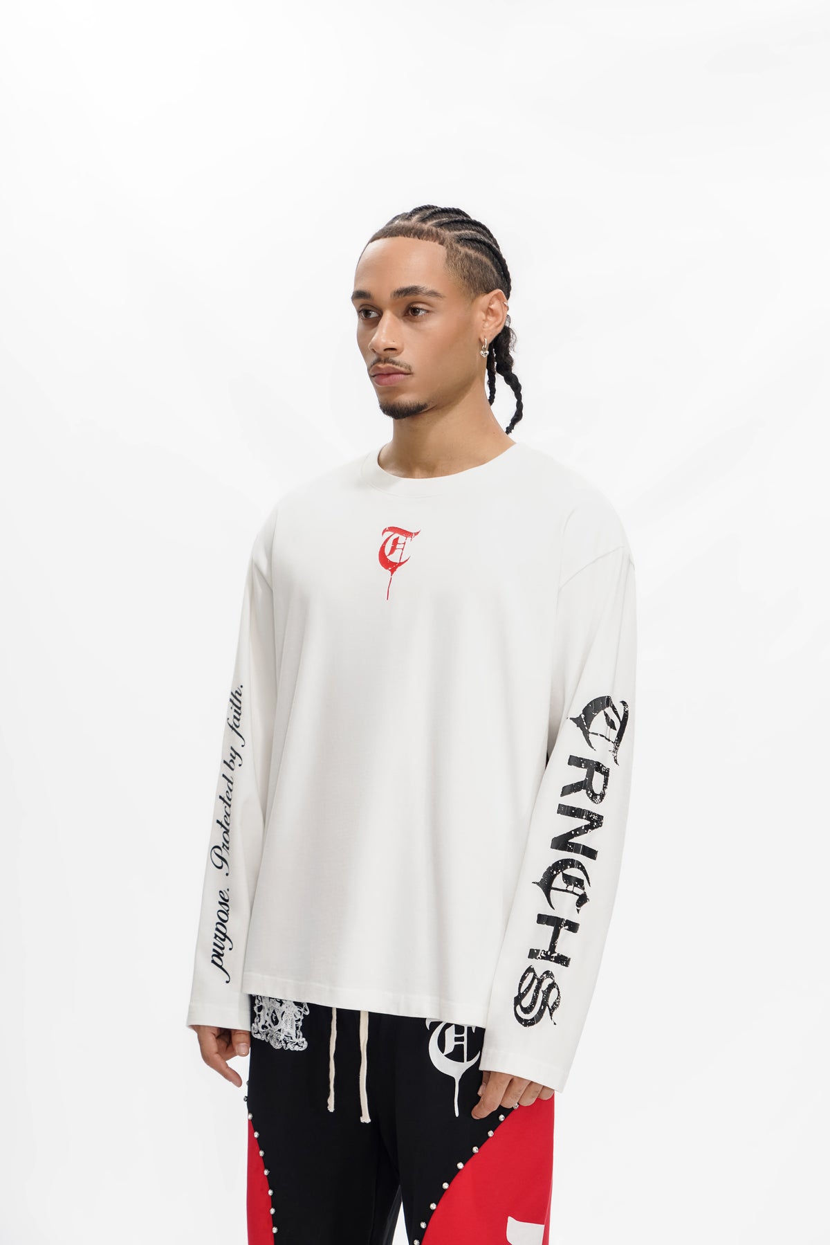 HIND RAJAB White Long-sleeve Tee -