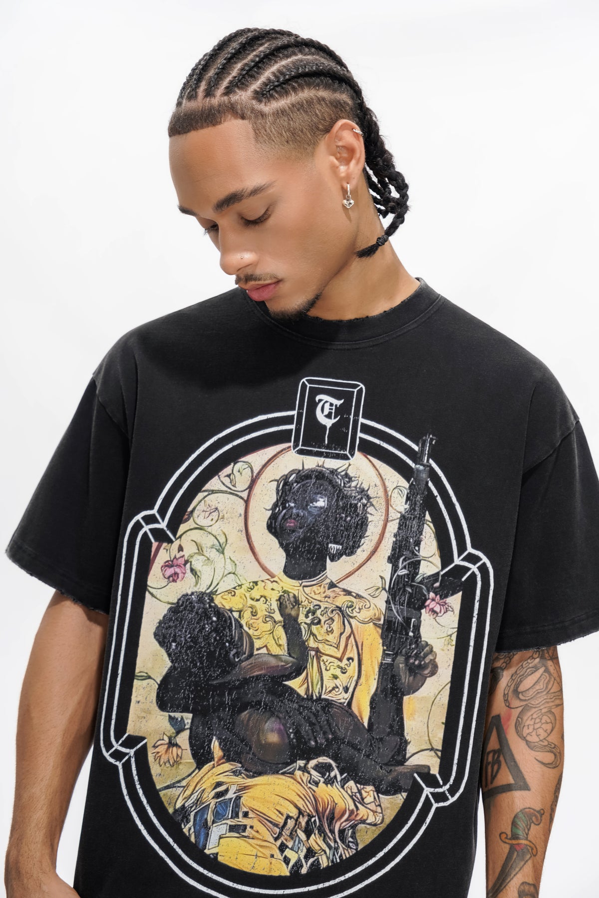 JA'ZHYA DOPSON Schwarzes T-Shirt