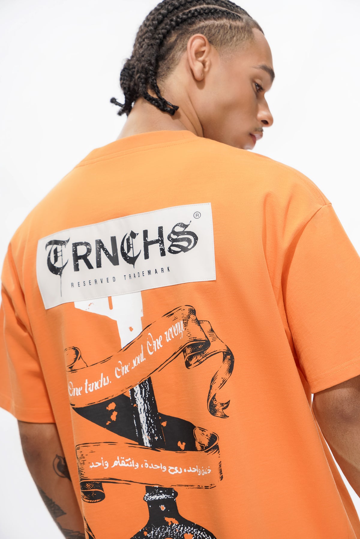 Schlüssel zum Krieg Orange T-Shirt