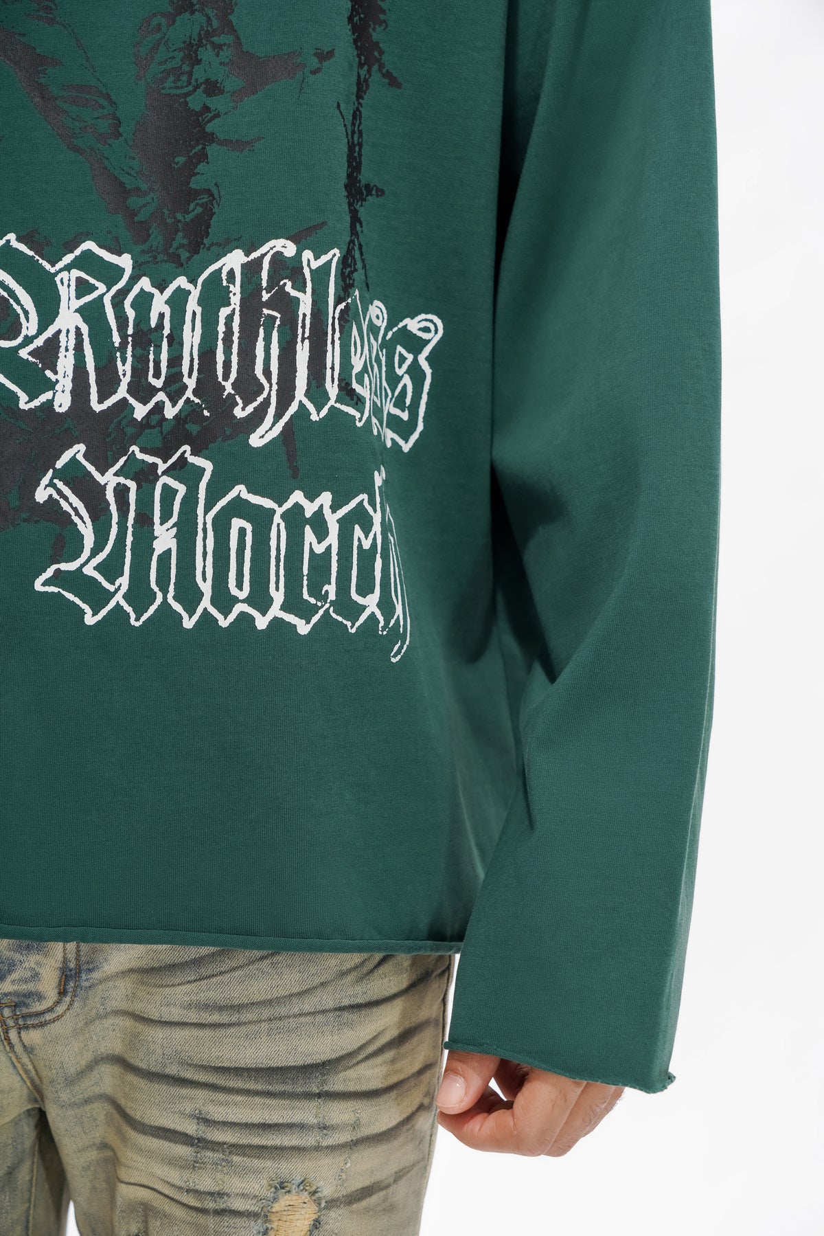 RUTHLESS Dark Green Long Sleeve -
