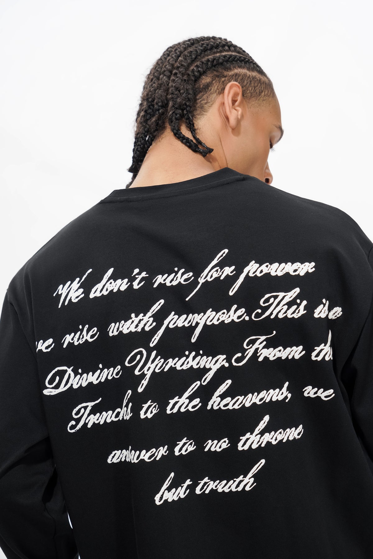 DIVINE UPRISING  Black Long Sleeve-