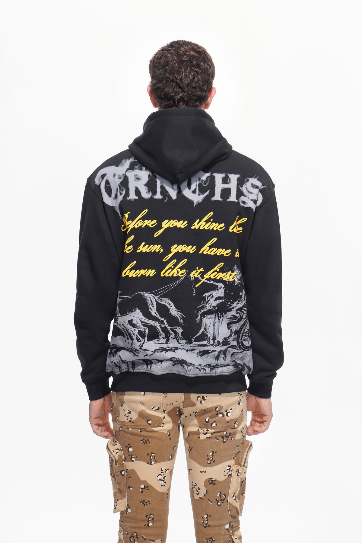 BURN LIKE THE SUN  Black Hoodie-