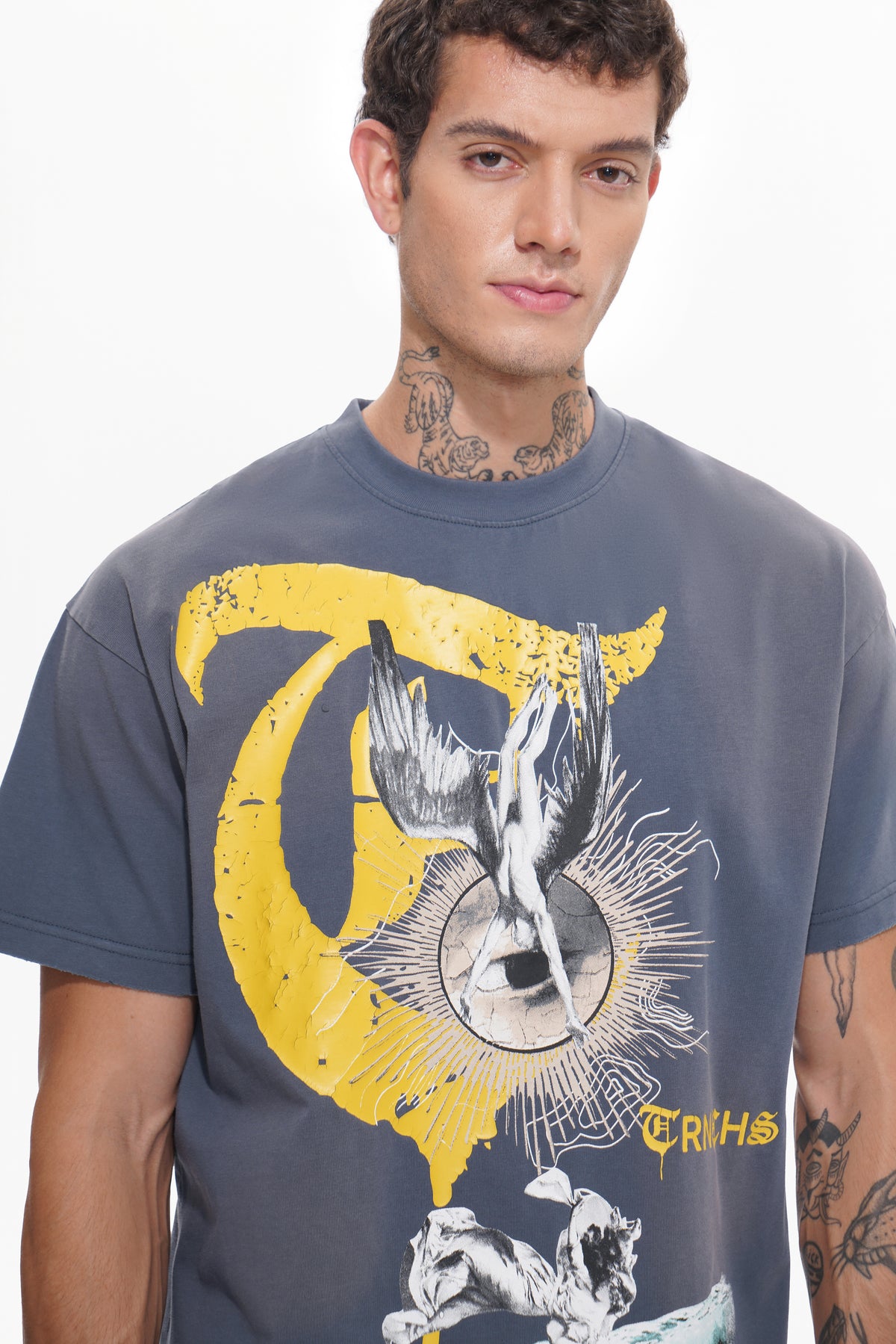 WEIGHT OF WINGS Navy Blue Tee-