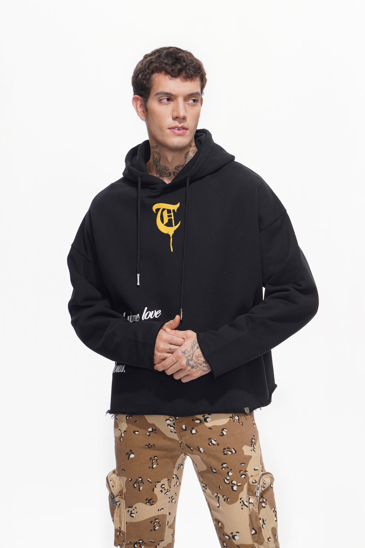 WAR LOVE Black Hoodie-