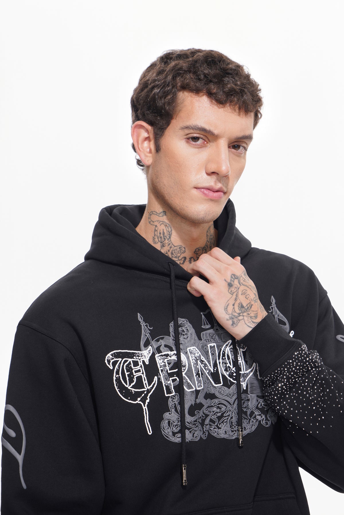 CODE OF THE TRNCHS Black Hoodie-