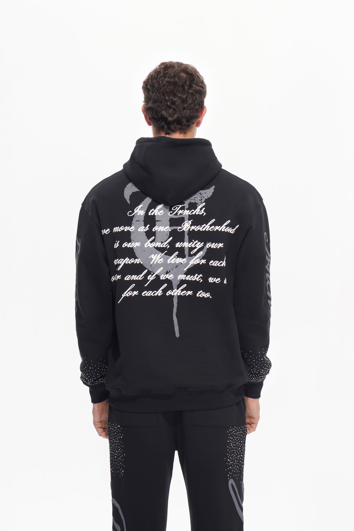 CODE OF THE TRNCHS Black Hoodie-