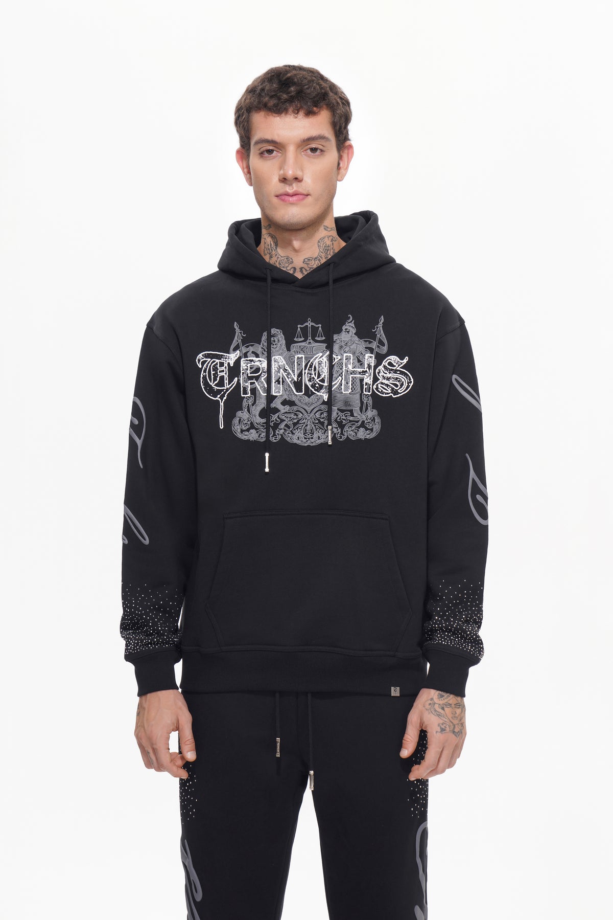 CODE OF THE TRNCHS Black Hoodie-