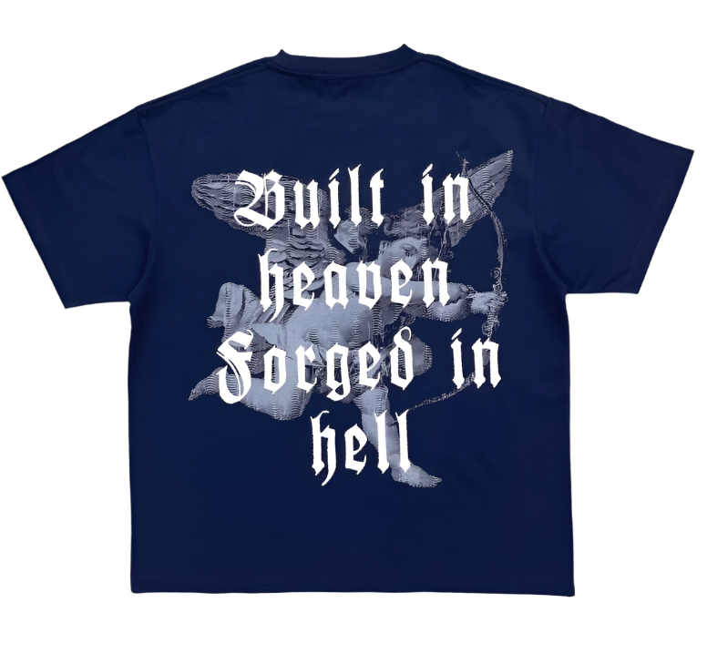 T-shirt bleu marine FORGED IN FIRE