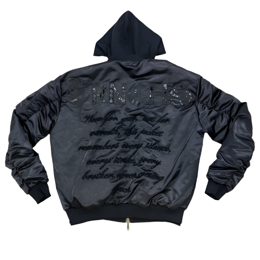 WORN FOR WAR Schwarze Jacke