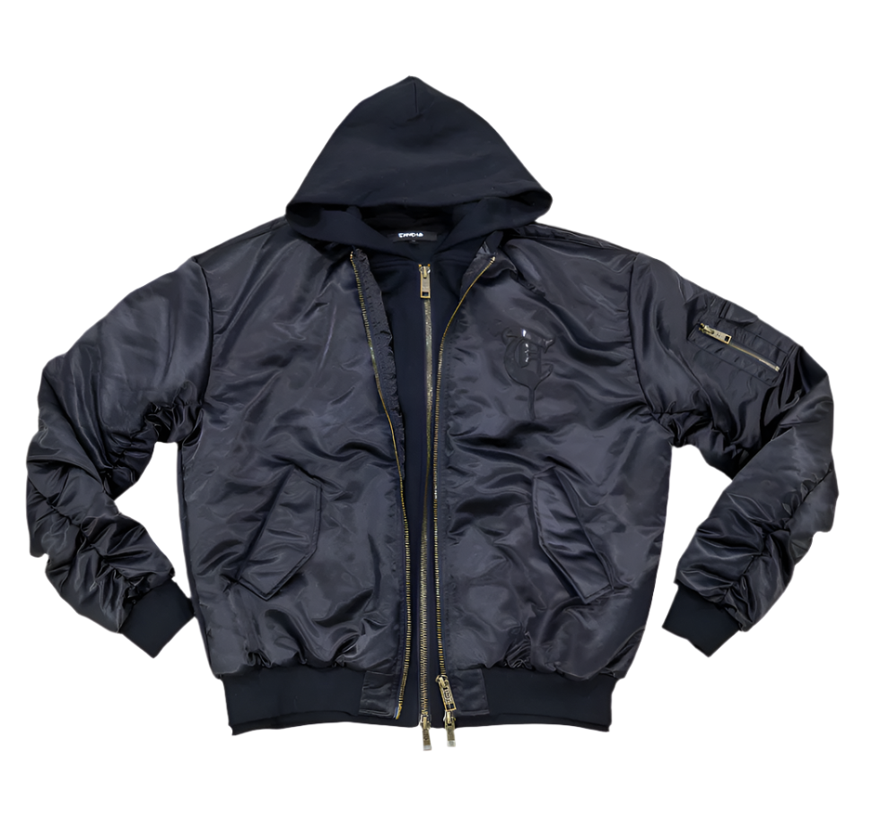 WORN FOR WAR Schwarze Jacke