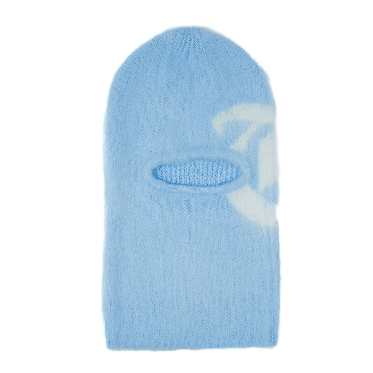 MOHAIR SKI MASK – Baby Blue/White