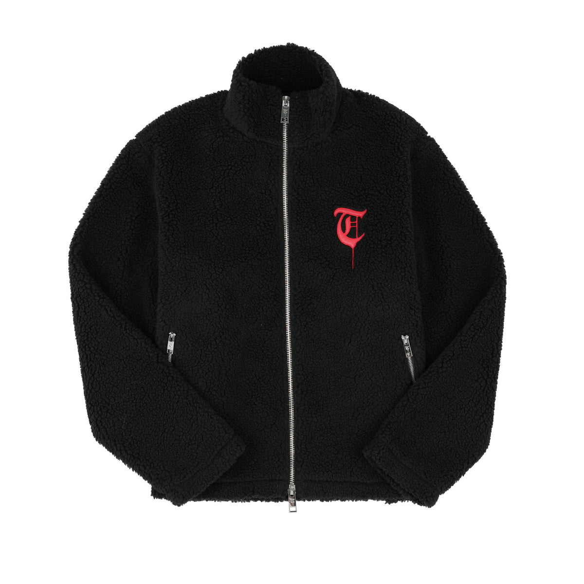 WOOL SWEATER Black/Red Sweater -