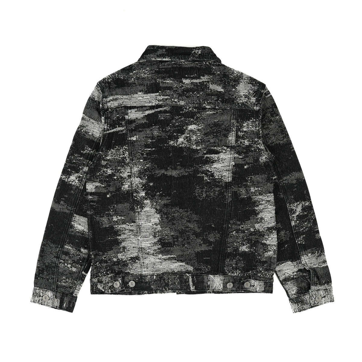 SAMAH Tri-Black Wash Denim Jacket -