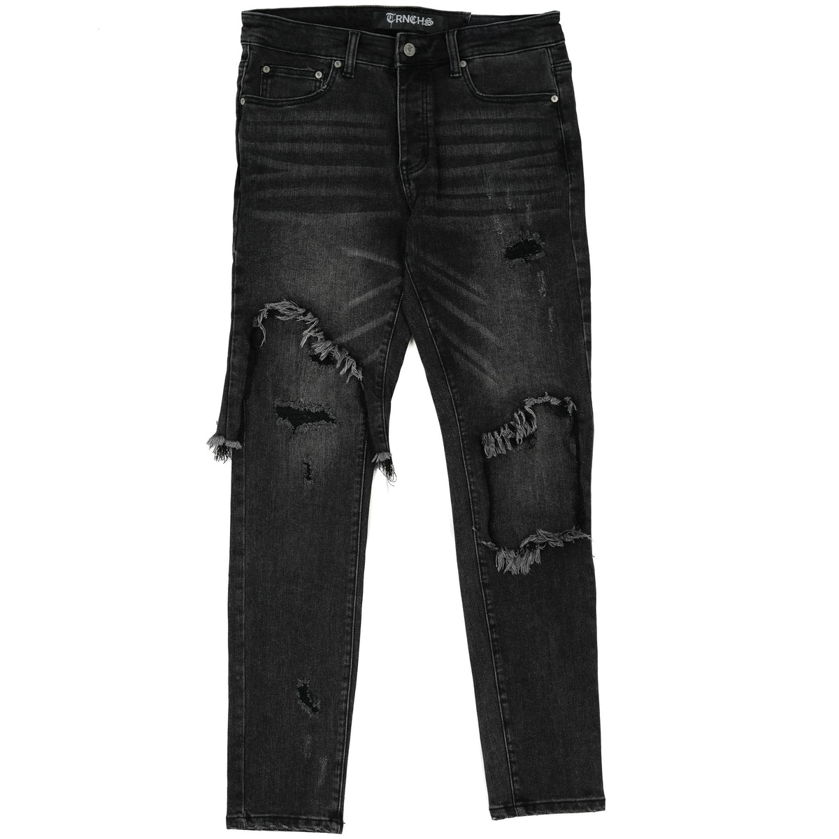 TA'IZZ Black Wash Skinny Denim-