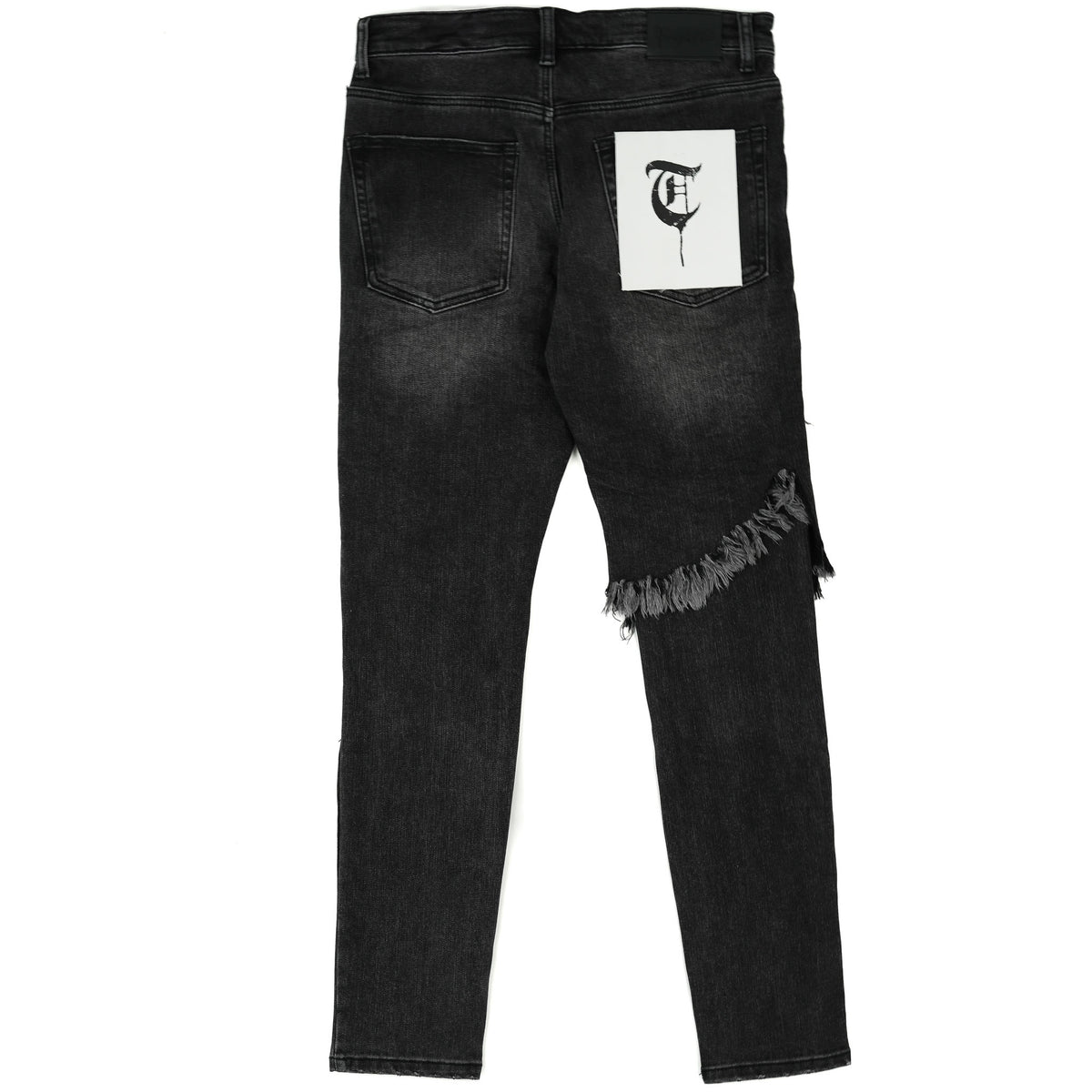 TA'IZZ Black Wash Skinny Denim-