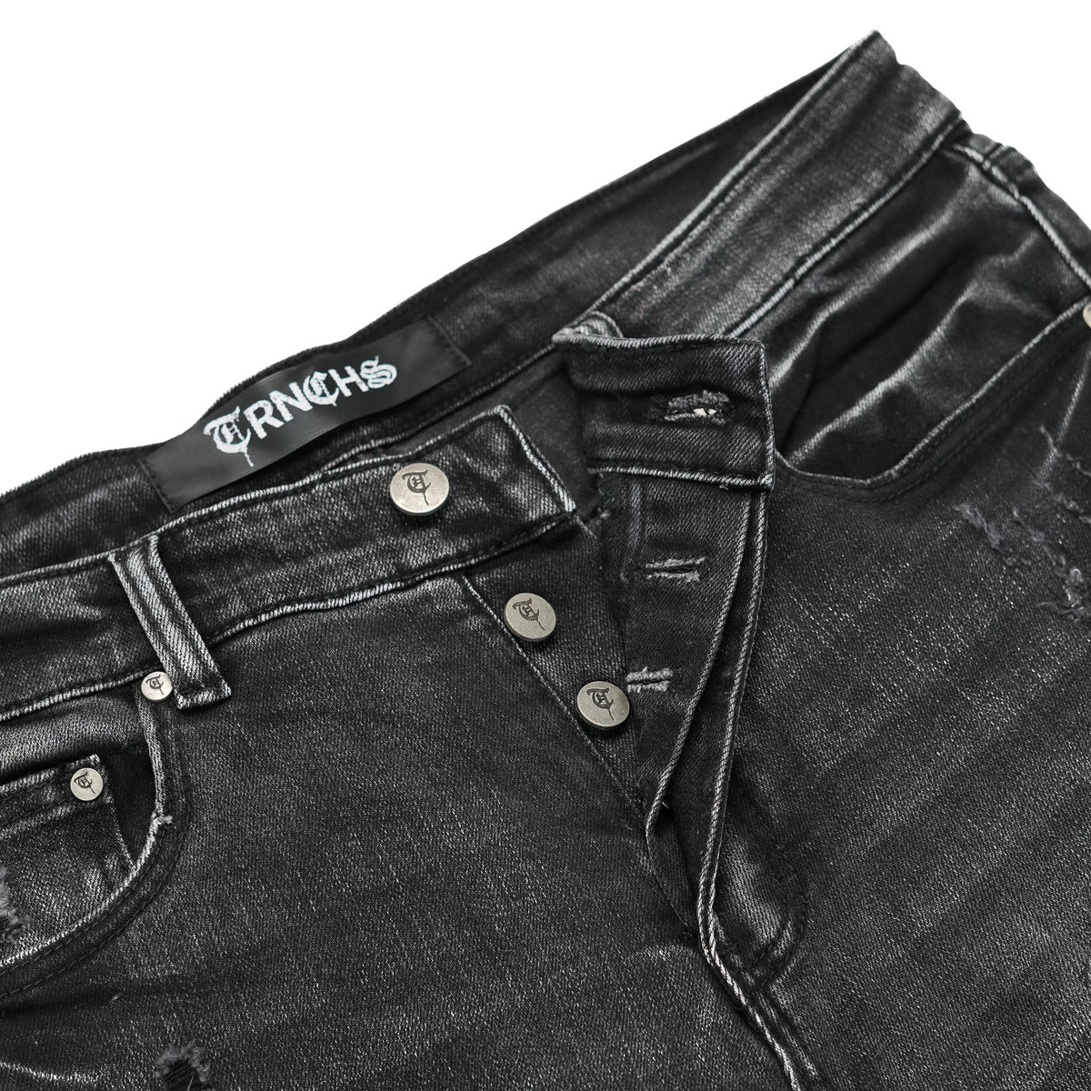 SAYYAN Black Wash Skinny Denim