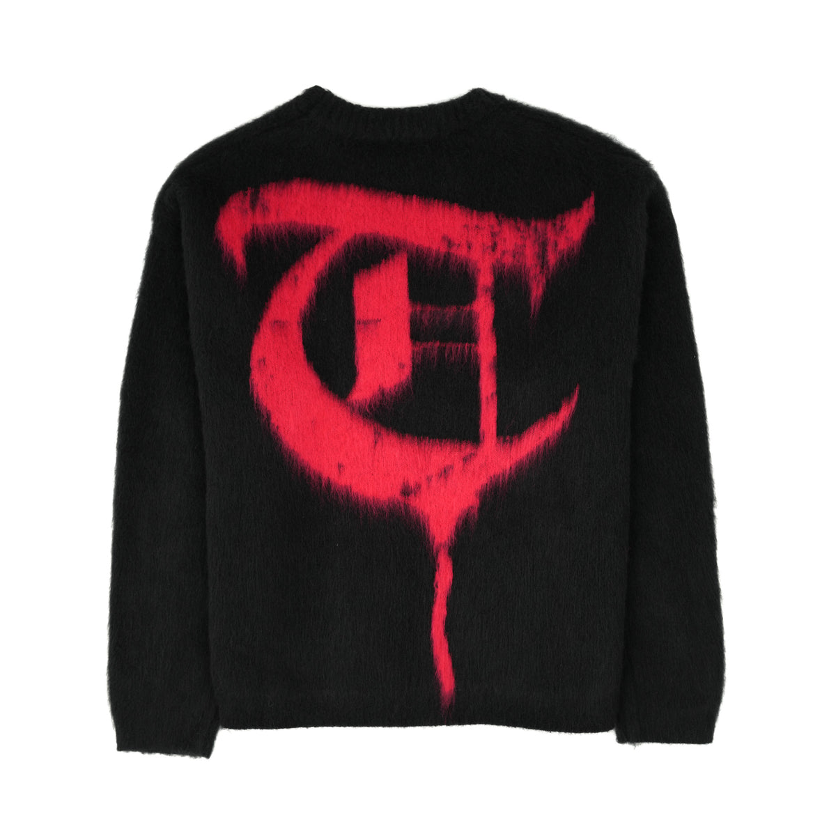 MOHAIR SWEATER Black / Red-